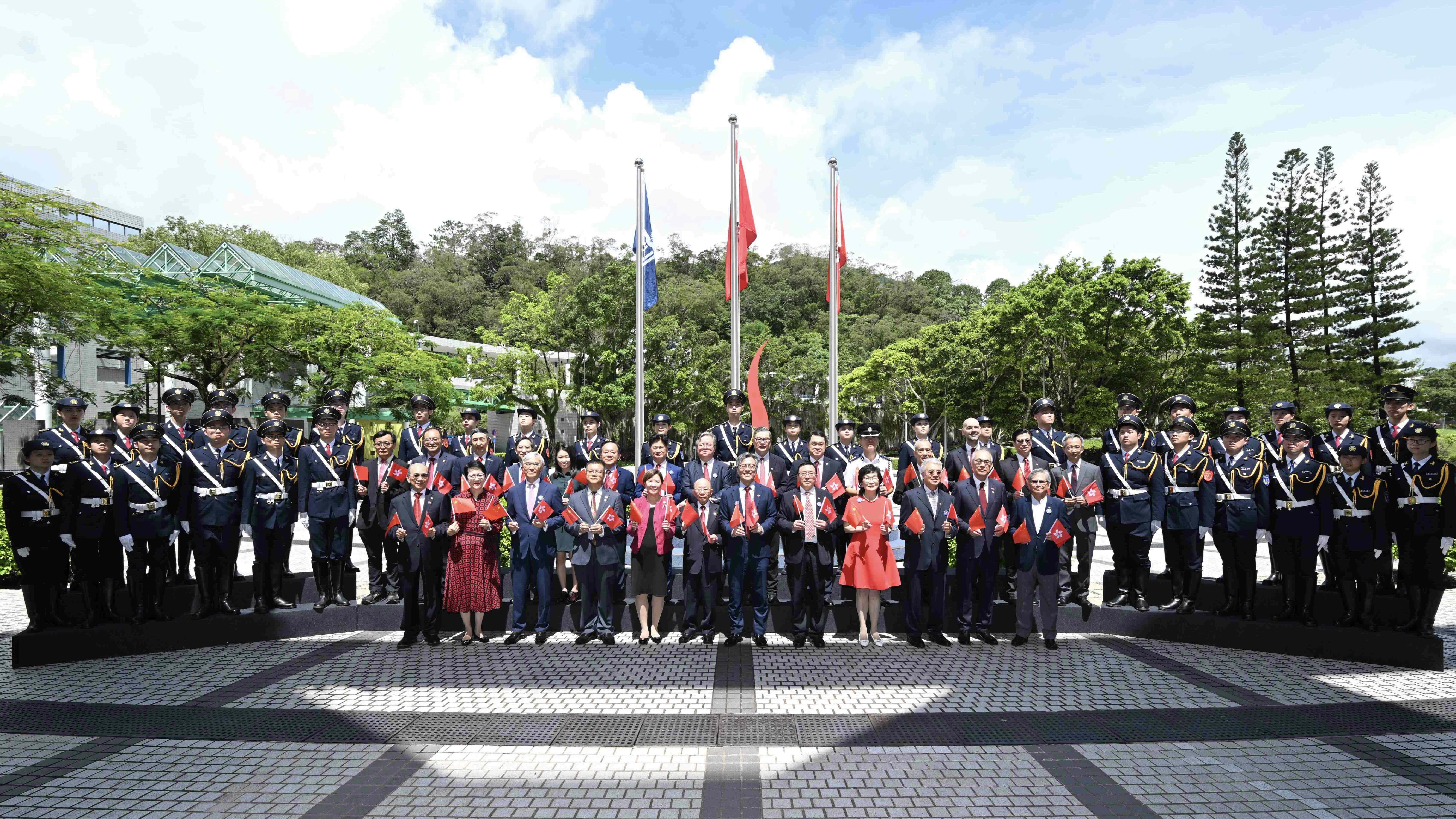 科大舉行升旗儀式慶祝香港特別行政區成立二十九周年